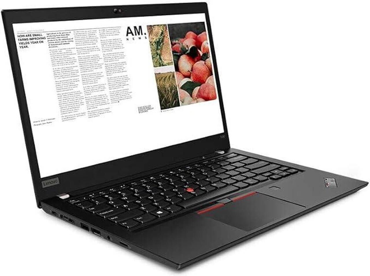 Lenovo ThinkPad T490 Laptop – 14-inch FHD Display, Intel Core i5 8th Gen, 16GB RAM, 256GB SSD, Black – Refurbished