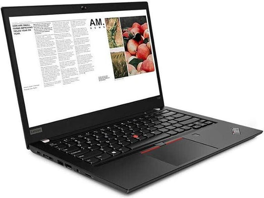 Lenovo ThinkPad T490 Laptop – 14-inch FHD Display, Intel Core i5 8th Gen, 16GB RAM, 256GB SSD, Black – Refurbished