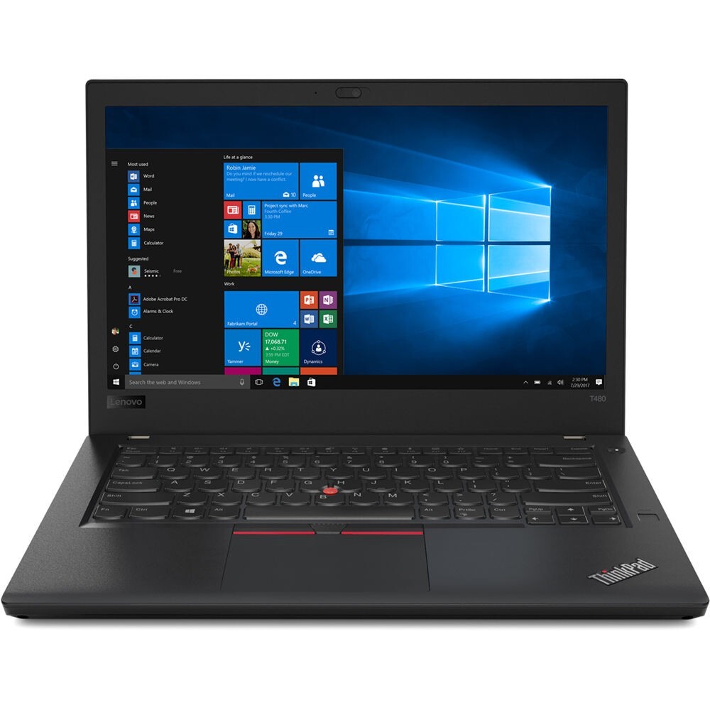Lenovo 14 Inch ThinkPad T480 FHD Display i5 -  1.6GHz - 16GB / 256GB SSD - Refurbished